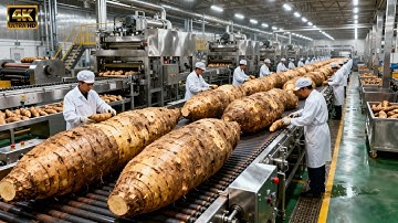Inside the Cassava Chips Factory: How Crispy Tapioca Snacks Are Made Step by Step (Full Process)