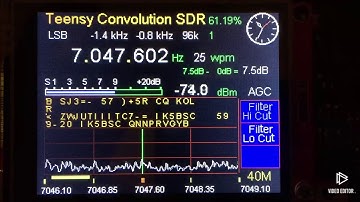 RTTY - ham radio transmission decoding with the Teeny Convolution SDR