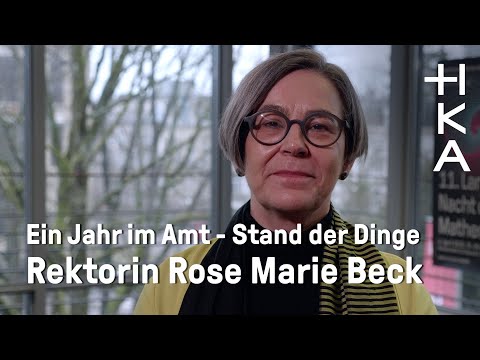 One year in office: Rector Rose Marie Beck on the state of affairs at the HKA - video from HKA