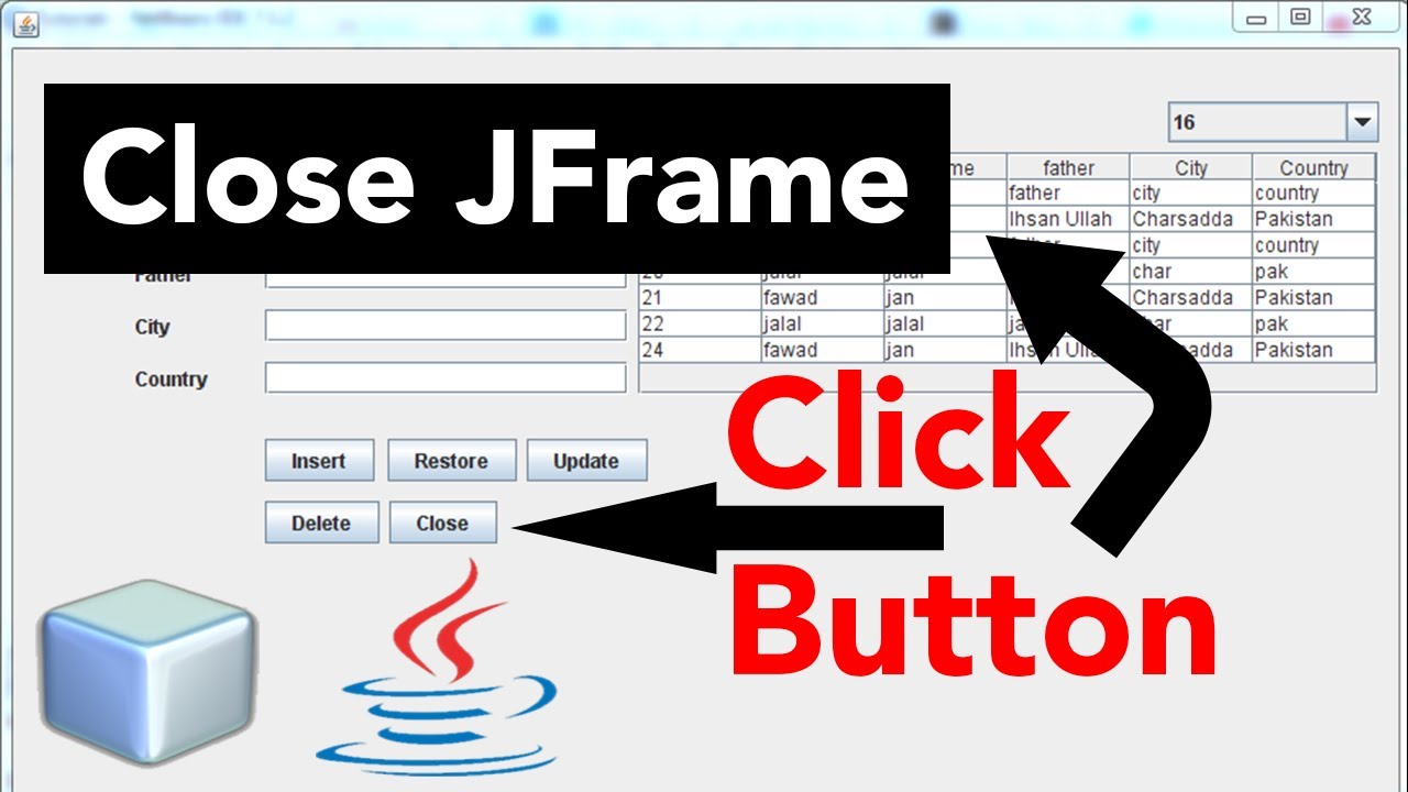 Java Swing #19 - How To Exit Program On Button Click In Java Netbeans