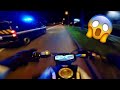 Un motard double la gendarmerie  haute vitesse il a pris cher