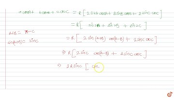 If  `alpha, beta, gamma` are the lengths of the altitudes of  `DeltaABC`, then  `cosA/alpha+co