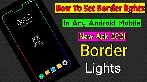 How To Set Border Lights In Any Android Mobile | How To Use Edge Light In Mobile | border light | TR