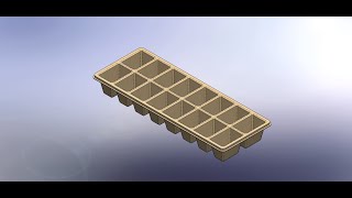 Ice Cube Tray Design in SolidWorks | Shell, Cut, Swept & Boss Features Tutorial
