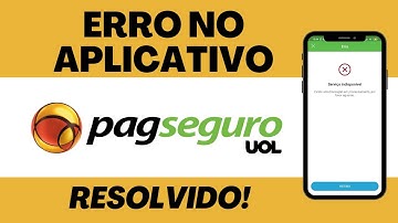 erro no aplicativo pagseguro