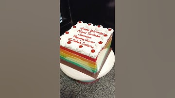 Thumbnail of Rainbow cake, hadiah untuk mami