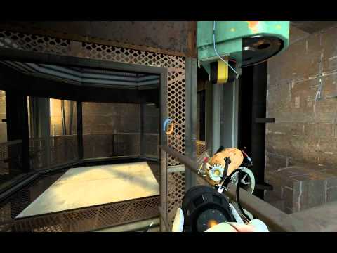 Let's Play Portal 2 - P37 - Cave Elevator Shaft