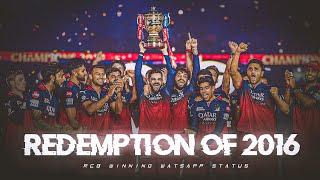 Redemption Of 2016 Rcb Vs Pbks Final Watsapp Status Watch In High Quality .18