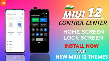 INSTALL MIUI 12 CONTROL CENTER ON HOME SCREEN & LOCK SCREEN | NEW MI MIUI 12 THEME 2020