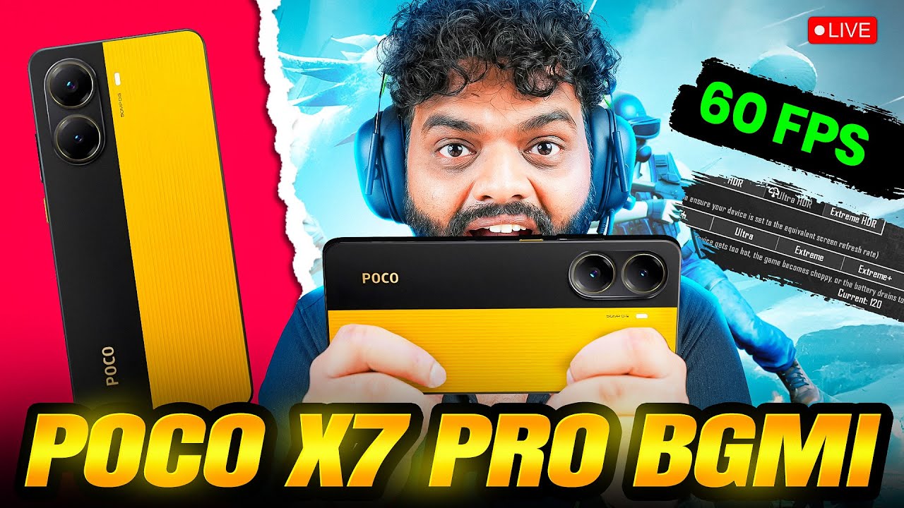 POCO X7 Pro BGMI Live Test ⚡ | FPS Performance & Gameplay 🔥