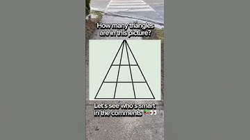 How many triangles are in this picture? Let’s see who’s smart in the comments 📚👀 #memes #fyp #iq
