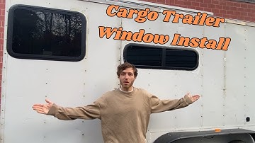 Cargo Trailer Window Install