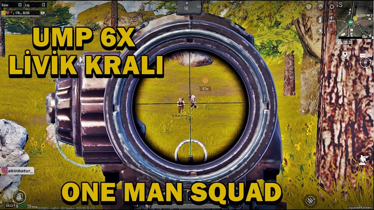 LİVİK KRALI ! UMP 6X  ! ONE MAN SQUAD ! PUBG MOBİLE