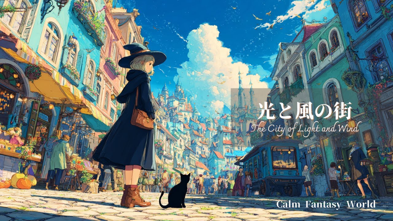 【ケルト/ピアノ音楽】光と風の街 / The City of Light and Wind / ファンタジー / Fantasy / 作業用BGM