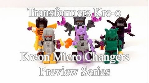 Transformers Kre-o Kreon Micro Changers Preview Series