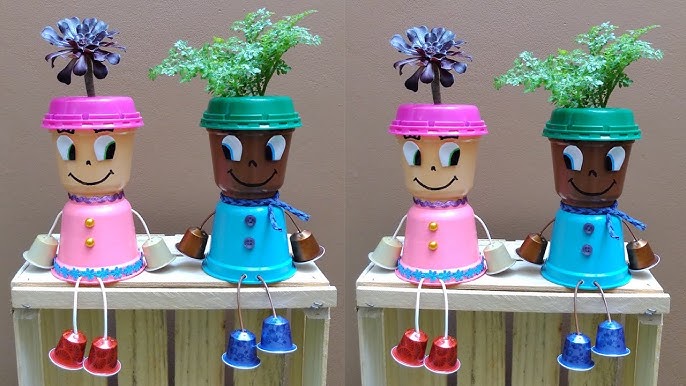 Diy Pot People Easy Garden Decor