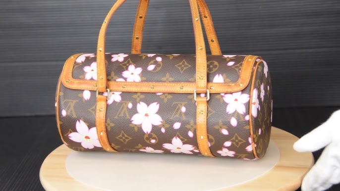 LOUIS VUITTON Monogram Cherry Blossom Papillon GM Hand Bag M92009