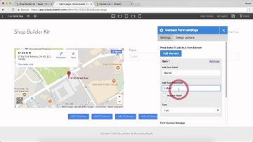 Shop Builder Kit Shopify Tutorial - Adding a simple contact page with map and form