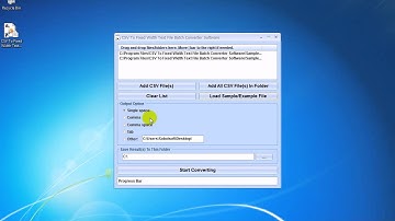 How To Use CSV To Fixed Width Text File Batch Converter Software
