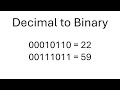 How to Convert Decimal to Binary