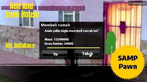 How Add And Save House in SQL Database Information Enum Gamemode Family Pickup GTA SAMP Pawn Script