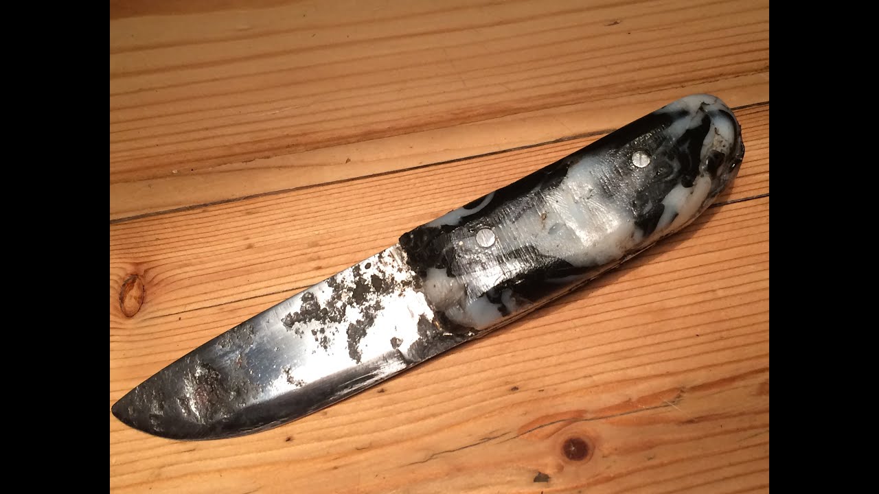Make a Knife from Plastic Bottles and Found Steel YouTube
