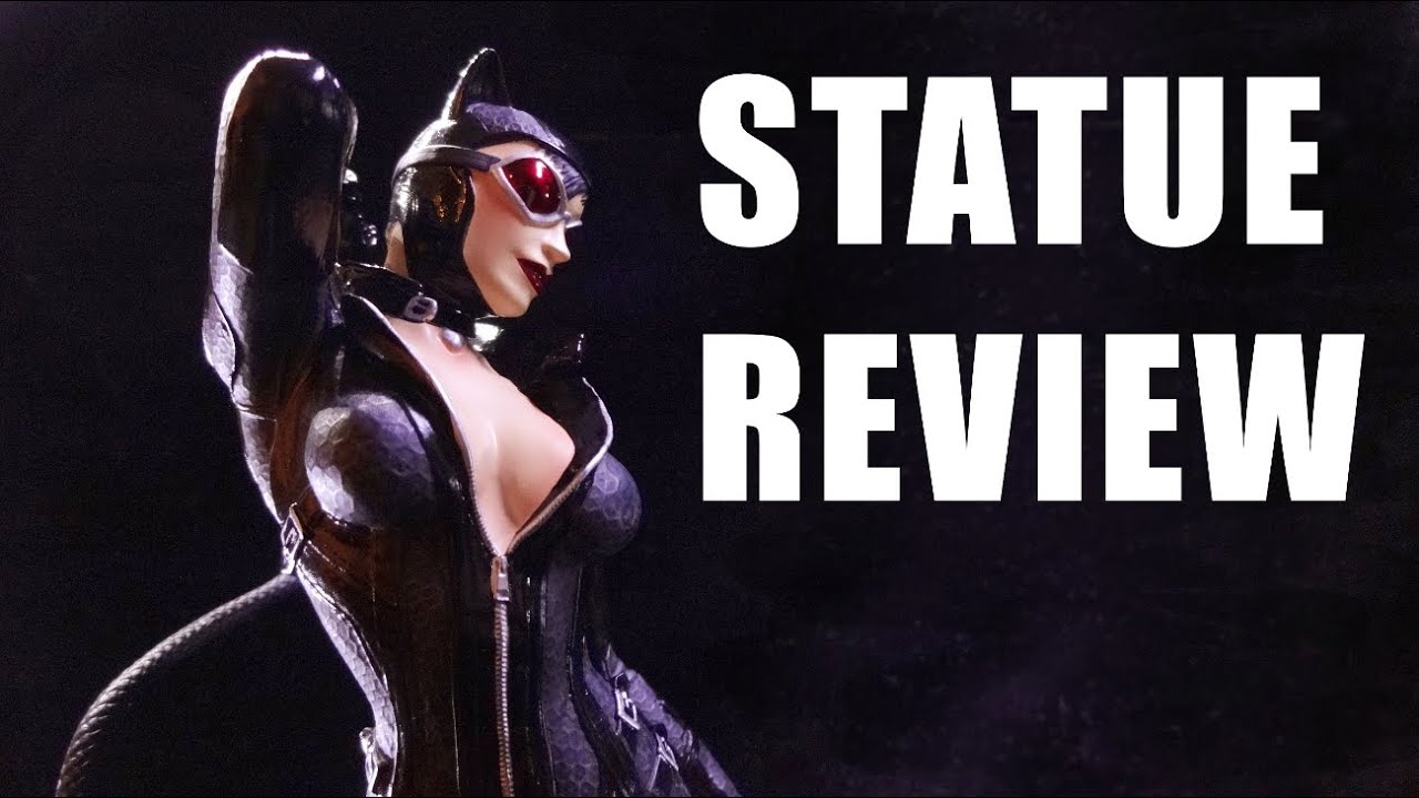 EXCLUSIVE DC COLLECTIBLES ARKHAM CITY CATWOMAN STATUE COLOUR VERSION