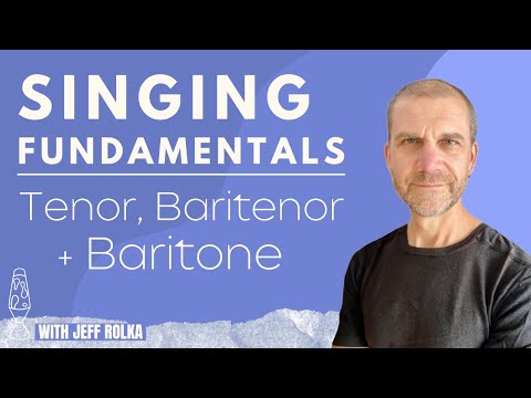 Singing Fundamentals ee and oo - Tenor, Baritenor, Baritone