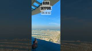 Breathtaking view of Palm Jumeirah at Aura Skypool #shorts #aura #dubai #amazing #auraskypool