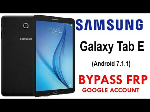 Samsung Tablet E frp gmail bypass step by step 100% works like 