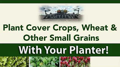 SeedRight Seed Plates - Use Your Planter for Planting Wheat, Cover Crops, and Other Small Grains