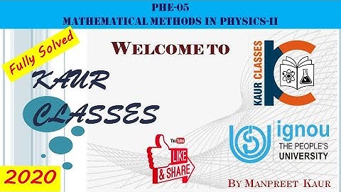 IGNOU fully solved Assignment - PHE-05 complete, Jan 2020 to Dec 2020 for BSC | Physics assignment.