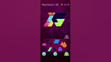 Block!Triangle puzzle:Tangram⬅️Hard Level 50 Advanced