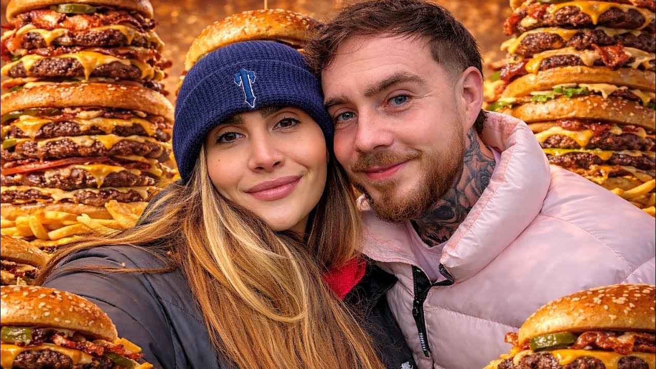 Food run challenge Tripple burger pattie 🍔🍔🍔