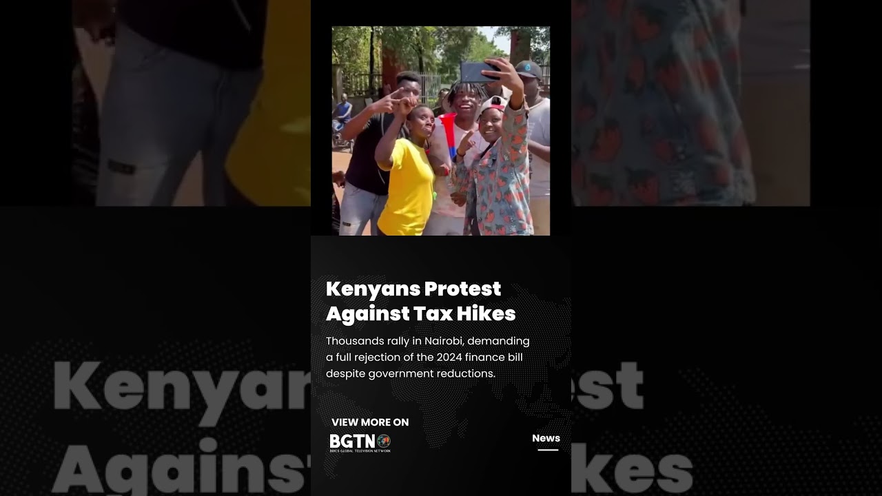 Kenyans protest against tax hikes.