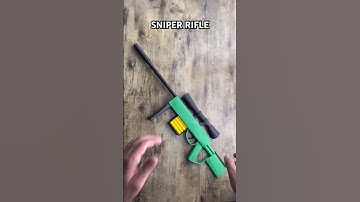 PAPER SNIPER RIFLE ORIGAMI TUTORIAL | DIY PAPER WEAPON SNIPER RIFLE STEP BY STEP EASY ORIGAMI WORLD