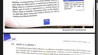 COMPUTER SCIENCE WITH PYTHON CLASS XII Python Libraries Part 1