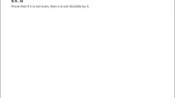 Proofs #8 (ex. 8 - an example of proof by contrapositive.)