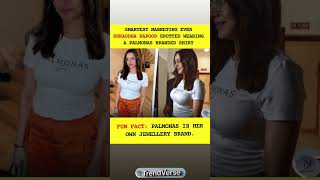SMARTEST MARKETING EVER SHRADDHA KAPOOR SPOTTED WEARINGA PALMONAS BRANDED SHIRT #shraddhakapoor