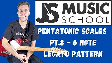 Creating awesome riffs and solos with the minor pentatonic  - Part 8 -  6 note legato pattern!