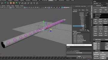 Location-based squash system using matrix nodes in Autodesk Maya