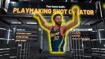 BEST STEPH CURRY PLAYMAKING SHOT CREATOR BUILD NBA 2K22 CURRENT GEN!!!
