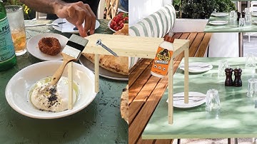 Easy DIY dining room table tutorial (customising the Ikea INGO table)