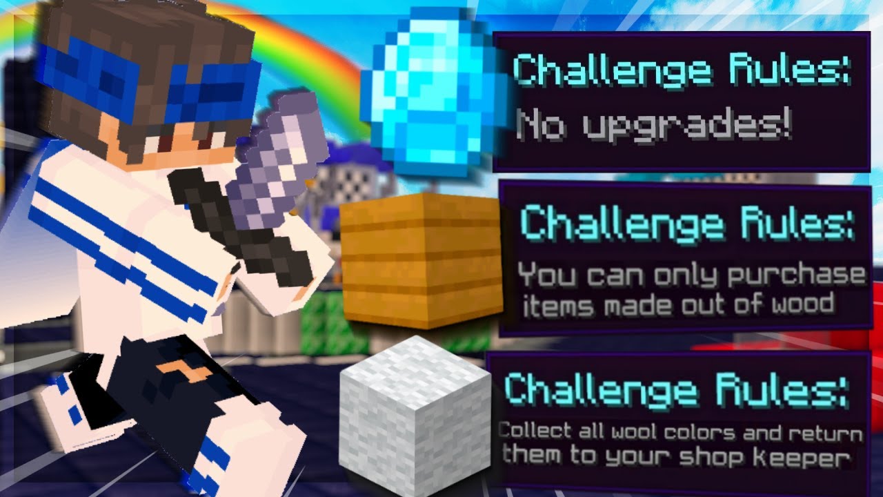 Recreating Hypixel Bedwars Challenges on YouTube