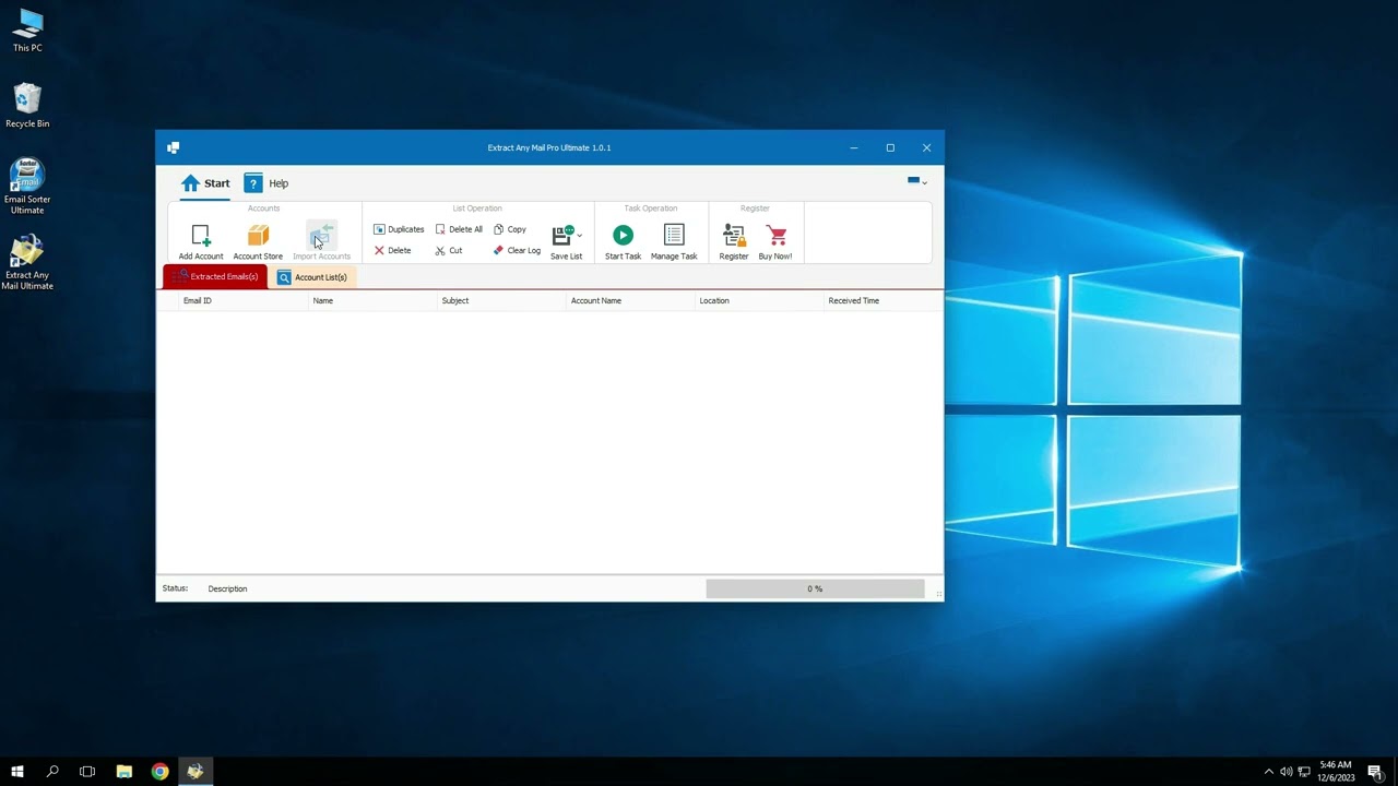 Extract Any Mail Ultimate: Bulk Import From Text