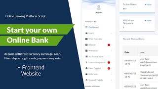 Online Banking System Application Software Script | Complete Digital Banking Platform | FinTech screenshot 4
