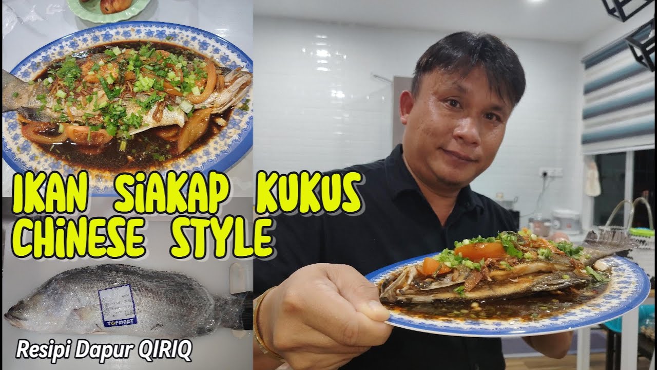 Masak Ikan Siakap Kukus Chinese Style Untuk Makan Malam