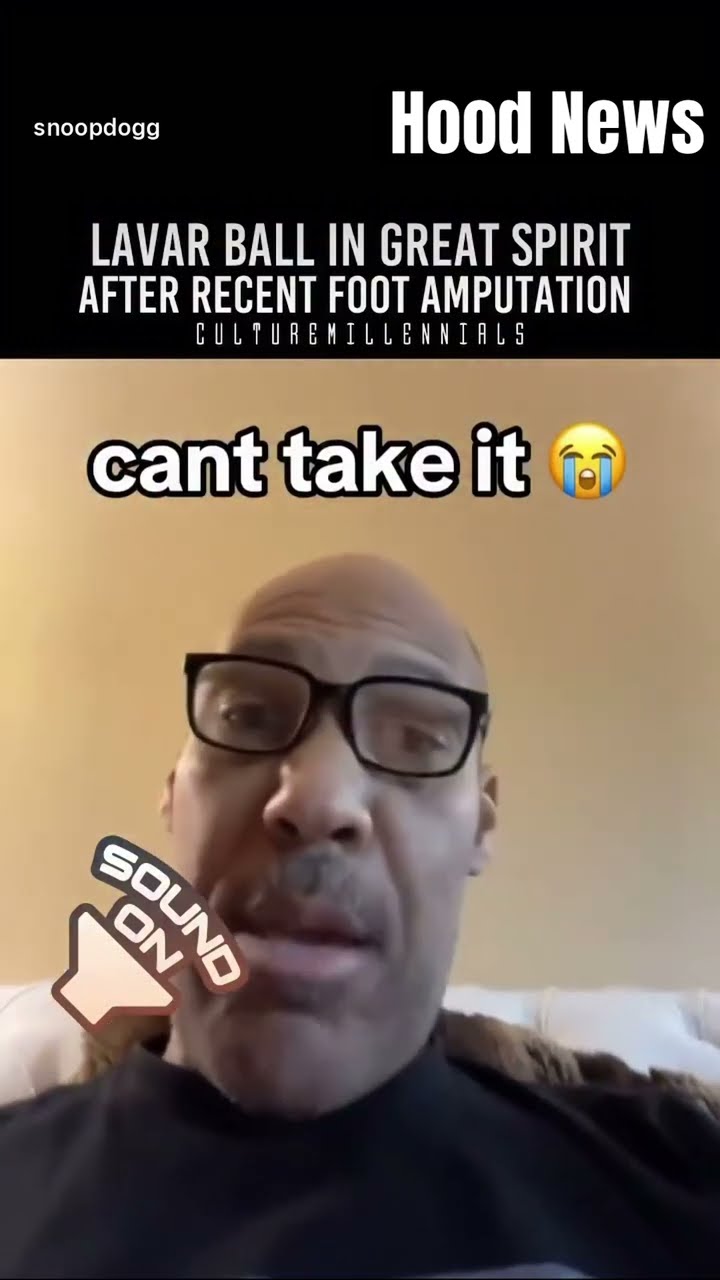 LaVar Ball after recent foot amputation #hoodnews #lavarball #trending #viralvideo #tweaker #wow