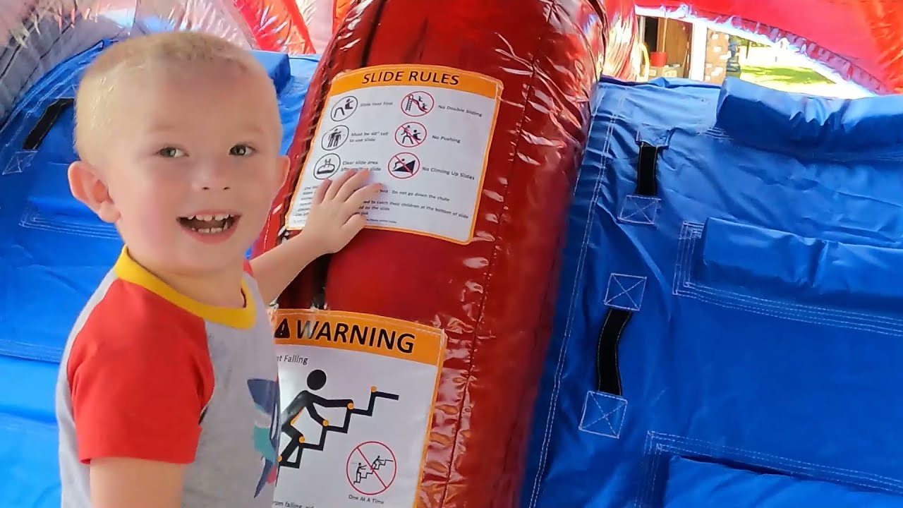 Unboxing New Bouncy House Castles from Jump Orange setting them up and Inspecting them