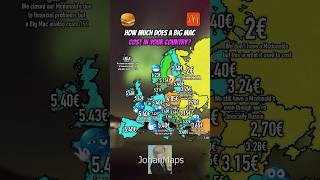 How much does a Big Mac cost in your country? #geography #map #mapping How much does a Big Mac cost in your country? #geography #map #mapping